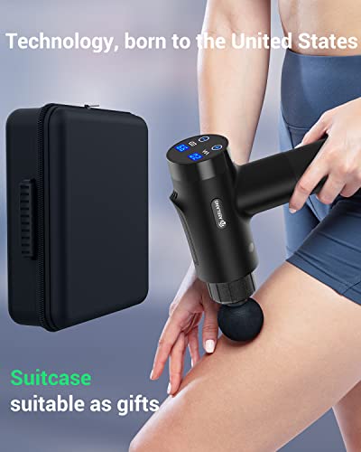 AERLANG Massage Gun for Muscle Pain Relief - 20 Speeds, 6 Heads