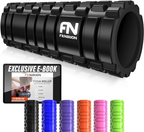 Ultra-Lightweight Fit Nation Foam Roller - Black