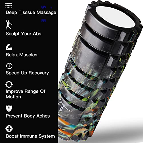 HCFGS Foam Roller: Deep Tissue Muscle Massage Tool