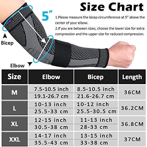 Compression Arm Sleeves for Men & Women, Elbow Braces