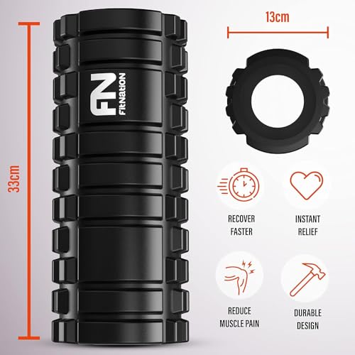 Ultra-Lightweight Fit Nation Foam Roller - Black