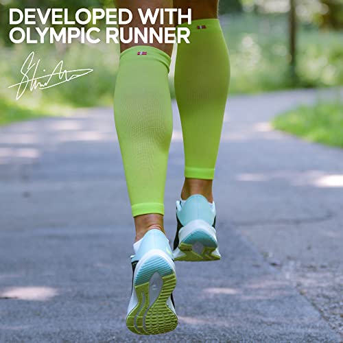 DANISH ENDURANCE Calf Compression Sleeves - Solid White, Medium