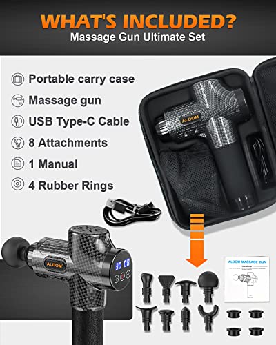 ALDOM Deep Tissue Percussion Massager - 30 Speeds