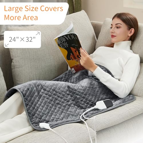 Large Electric Heat Pad for Back, Neck, Shoulder Pain