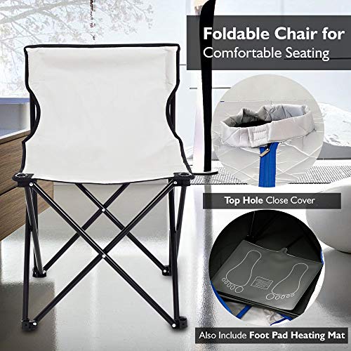 SereneLife Portable Infrared Sauna and Foot Pad