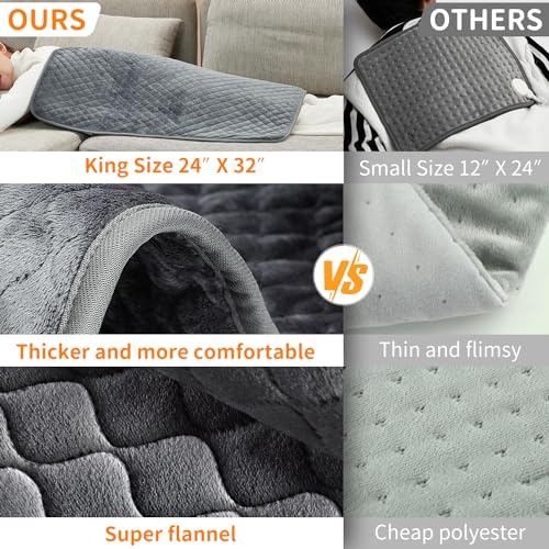 Large Electric Heat Pad for Back, Neck, Shoulder Pain