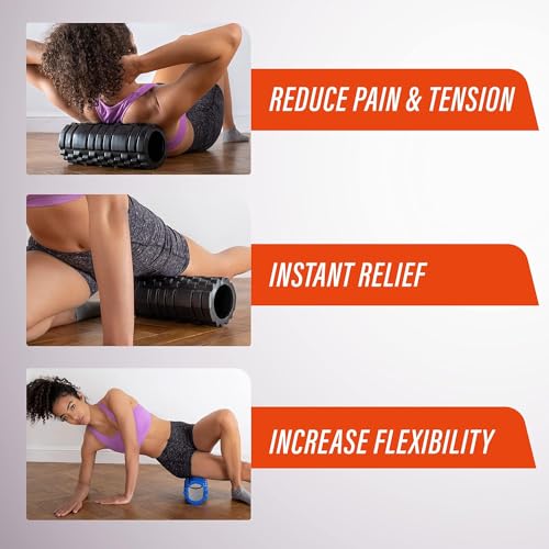 Ultra-Lightweight Fit Nation Foam Roller - Black