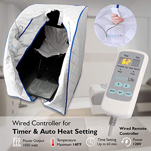 SereneLife Portable Infrared Sauna and Foot Pad