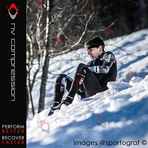 NV Compression 365 Calf Guards - Red/Black