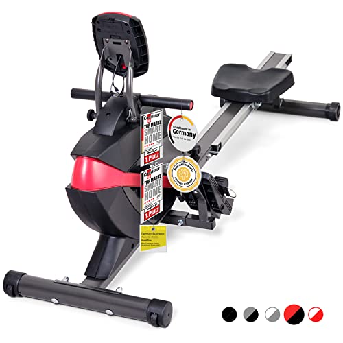 SportPlus German-Designed Foldable Rowing Machine, 8 Resistance Levels