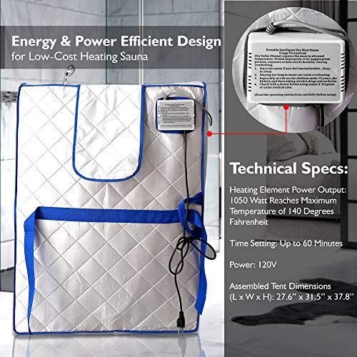 SereneLife Portable Infrared Sauna and Foot Pad