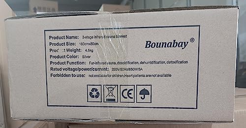Bounabay Infrared Sauna Blanket: 2-Zone Body Shaper