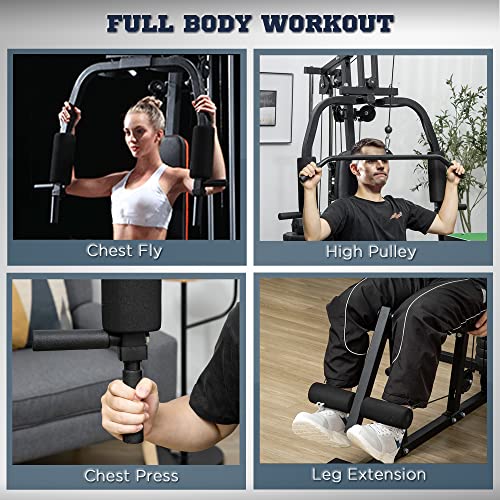 HOMCOM 45kg Multi Gym: Ultimate Full Body Workout