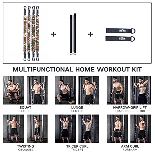 Portable Home Gym Training Set with Bench Press
