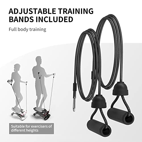 PROIRON Mini Stepper Machine with Display and Resistance Bands