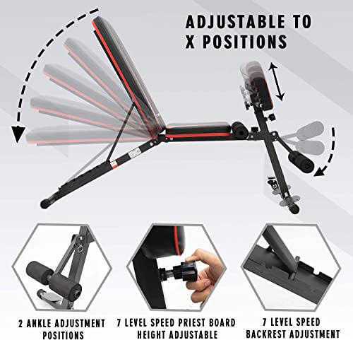 CITYSPORTS Adjustable Workout Bench - Full Body Home Gym