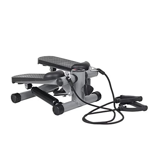 LCD Mini Step Exercise Stepper with Resistance Band