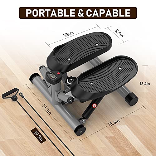 leikefitness Portable Twist Stair Stepper with Resistance