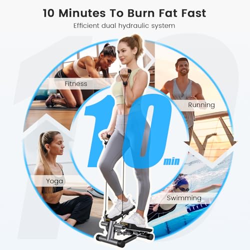 Sportsroyals Stair Stepper & Resistance Band, Full Body Workout