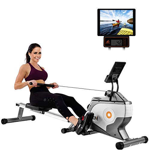 Merax BTM Magnetic Folding Rowing Machine - LED Monitor