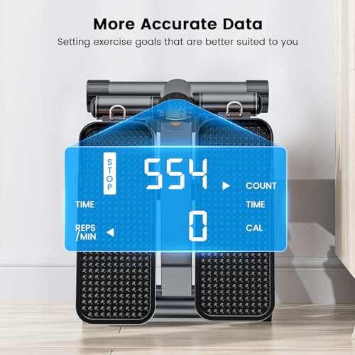 Sportsroyals Stair Stepper & Resistance Band, Full Body Workout