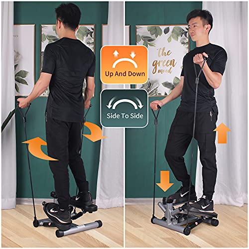 leikefitness Portable Twist Stair Stepper with Resistance