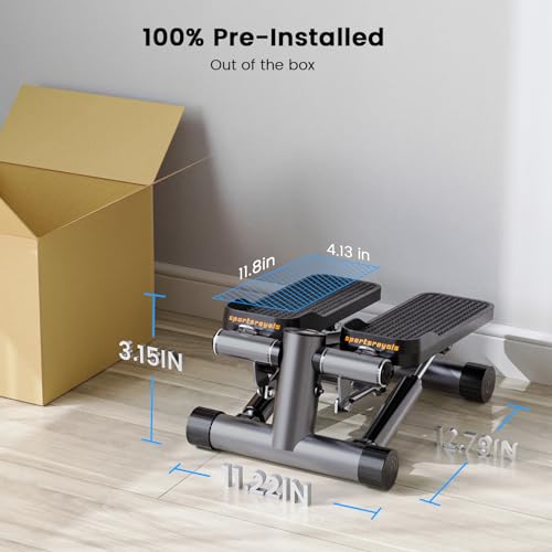 Sportsroyals Stair Stepper & Resistance Band, Full Body Workout