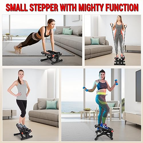 ACFITI Stair Stepper with Quiet Design, Resistance Bands