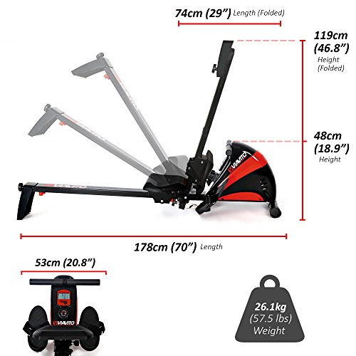 Viavito Sumi Foldable Rowing Machine