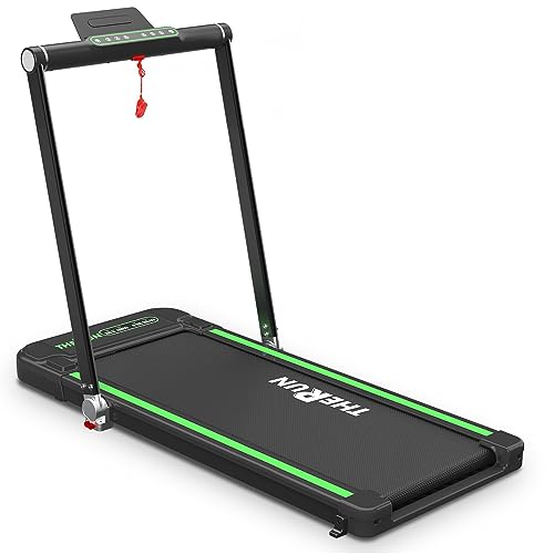 THERUN Under Desk treadmill, 2.5HP folding, shock-absorbing cushions