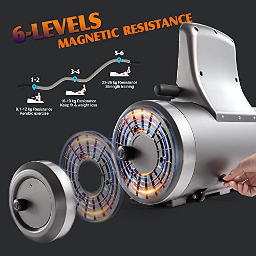 Foldable Magnetic Rowing Machine for Home Fitness