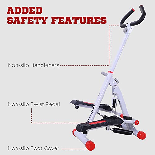 Foldable Step Machine with LCD Display - Home Fitness