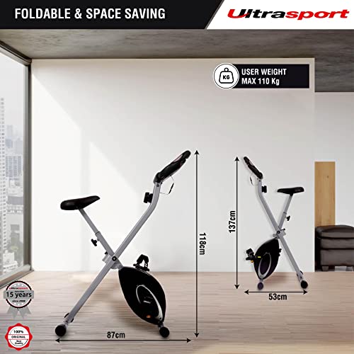 Foldable Ultrasport F-Bike Trainer with Adjustable Resistance