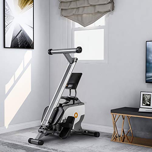 Merax BTM Magnetic Folding Rowing Machine - LED Monitor