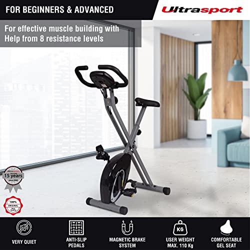 Foldable Ultrasport F-Bike Trainer with Adjustable Resistance