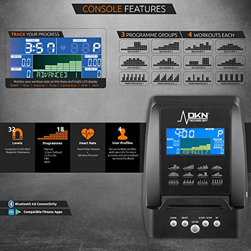 DKN Black AM-3i Exercise Bike, Unisex