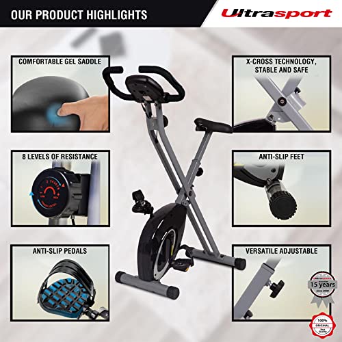 Foldable Ultrasport F-Bike Trainer with Adjustable Resistance