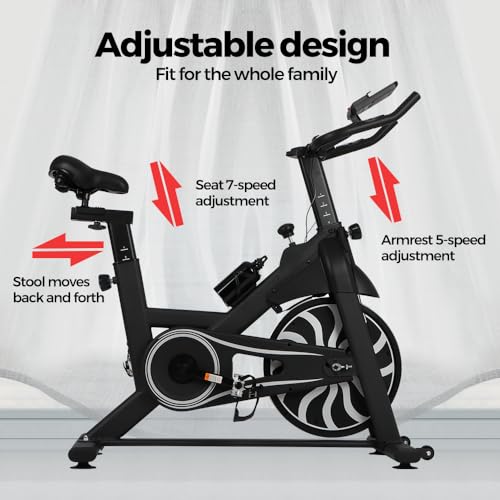 Home Fitness Bike - LCD Display, Gym Training, 300lbs