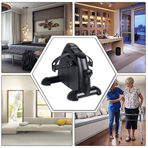 Compact Indoor Pedal Exerciser - Black