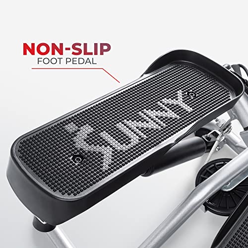 Sunny Health Twist Stepper with Resistance Bands - Grey