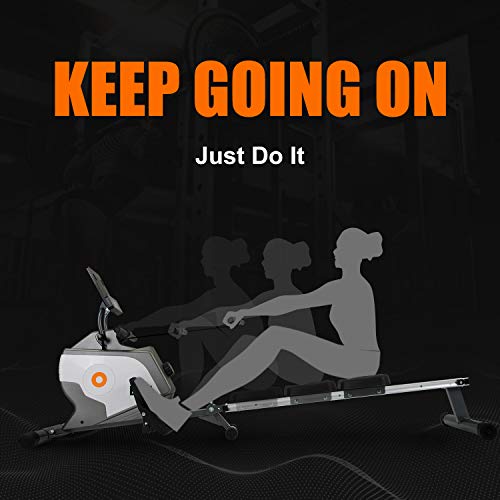 Merax BTM Magnetic Folding Rowing Machine - LED Monitor