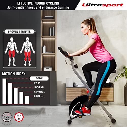 Foldable Ultrasport F-Bike Trainer with Adjustable Resistance