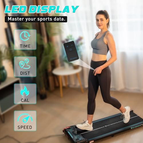 Compact Motorised Treadmill with Remote & Bluetooth Speaker