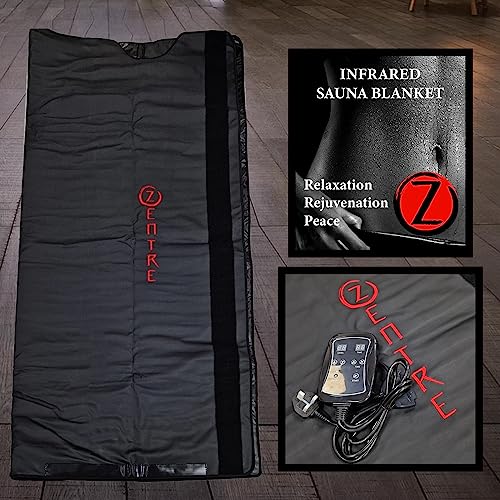Zentre Infrared Sauna Blanket - Carbon-Fibre Heating, PU Leather