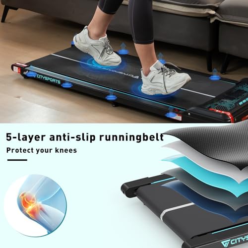 Compact Motorised Treadmill with Remote & Bluetooth Speaker