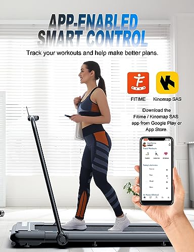 Foldable Treadmill with Powerful Motor and App Control