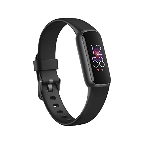 Fitbit Luxe Activity Tracker: Long Battery, Stress Management, Black