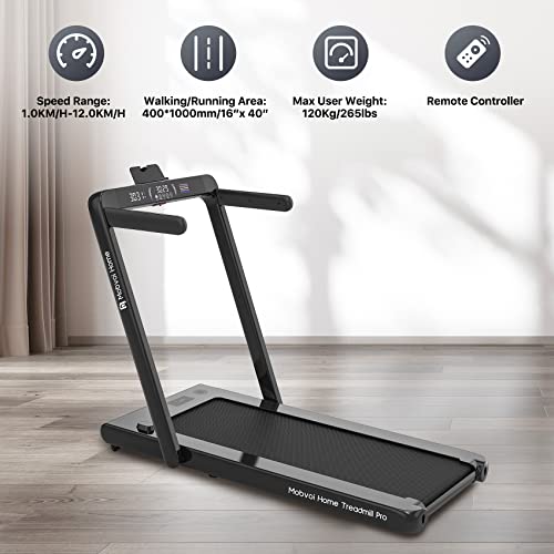 Compact Foldable Treadmill with Smartwatch Compatibility