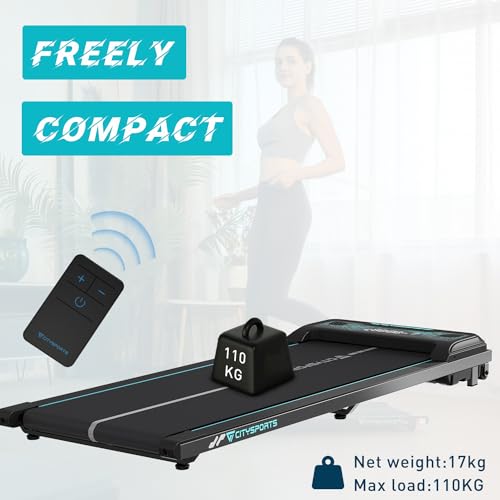 Compact Motorised Treadmill with Remote & Bluetooth Speaker
