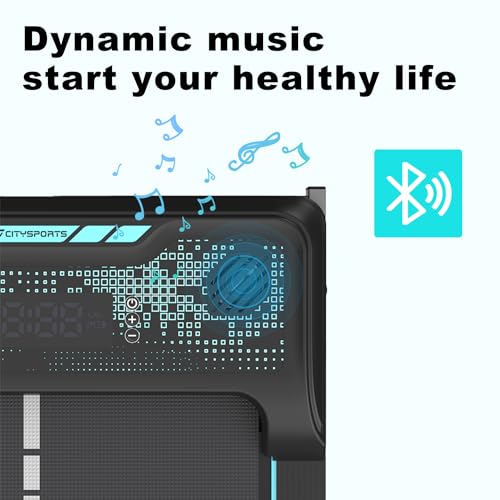 Compact Motorised Treadmill with Remote & Bluetooth Speaker